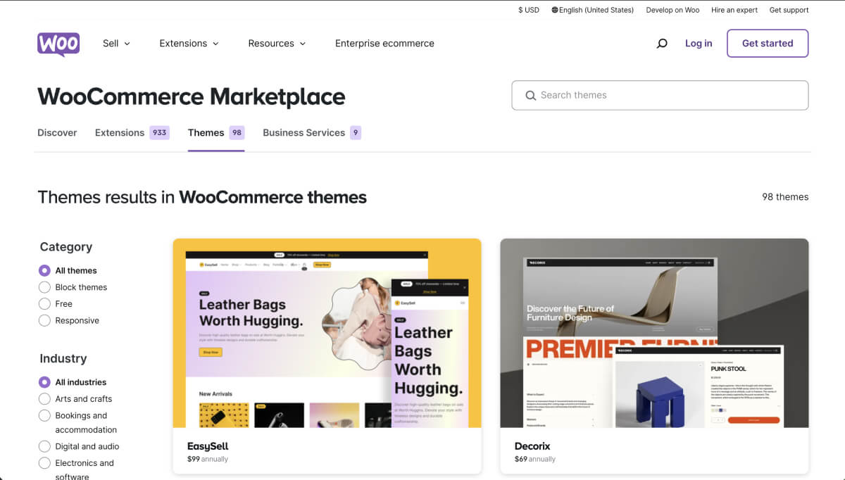 WooCommerce themes