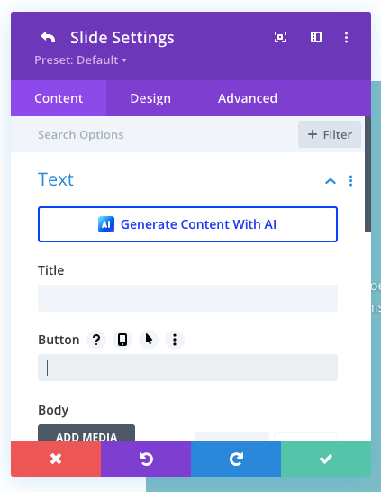 remove-text-button-divi-slider