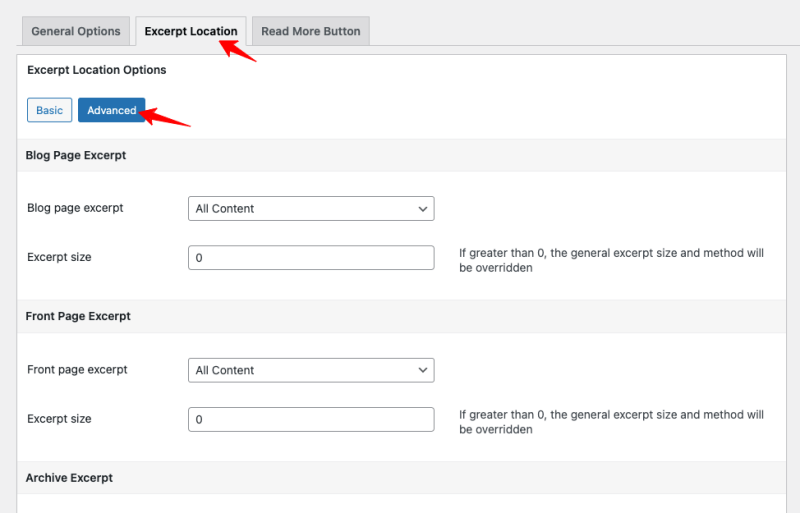 excerpt-plugin-advanced-settings