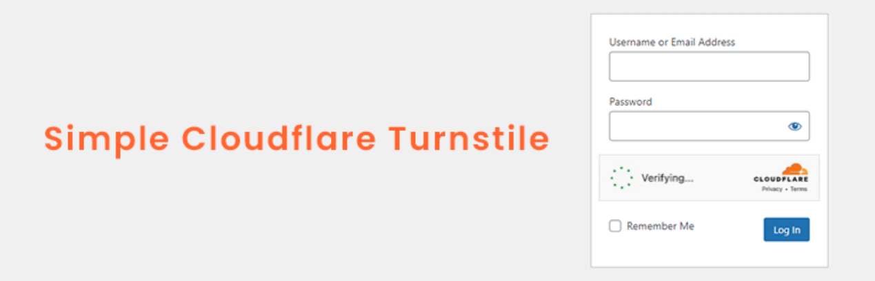 The Simple Cloudflare Turnstile plugin header image from WordPress.org.