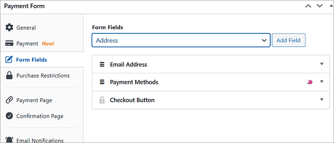 Add form fields in the iDEAL payment form