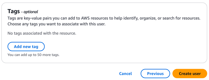 Adding Tags in AWS